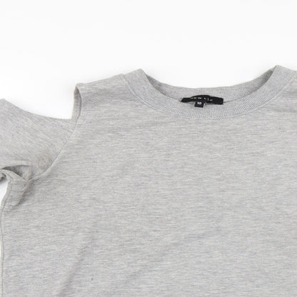 New Look Womens Grey   Pullover Sweatshirt Size 10