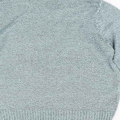BM Colletion Womens Green  Knit Pullover Jumper Size L