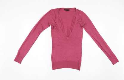 Womens UK Size 6 Warehouse Pink Pullover Jumper