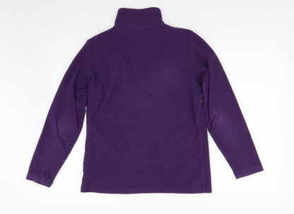 Freedom Trial Womens Purple  Fleece Henley Jumper Size 6