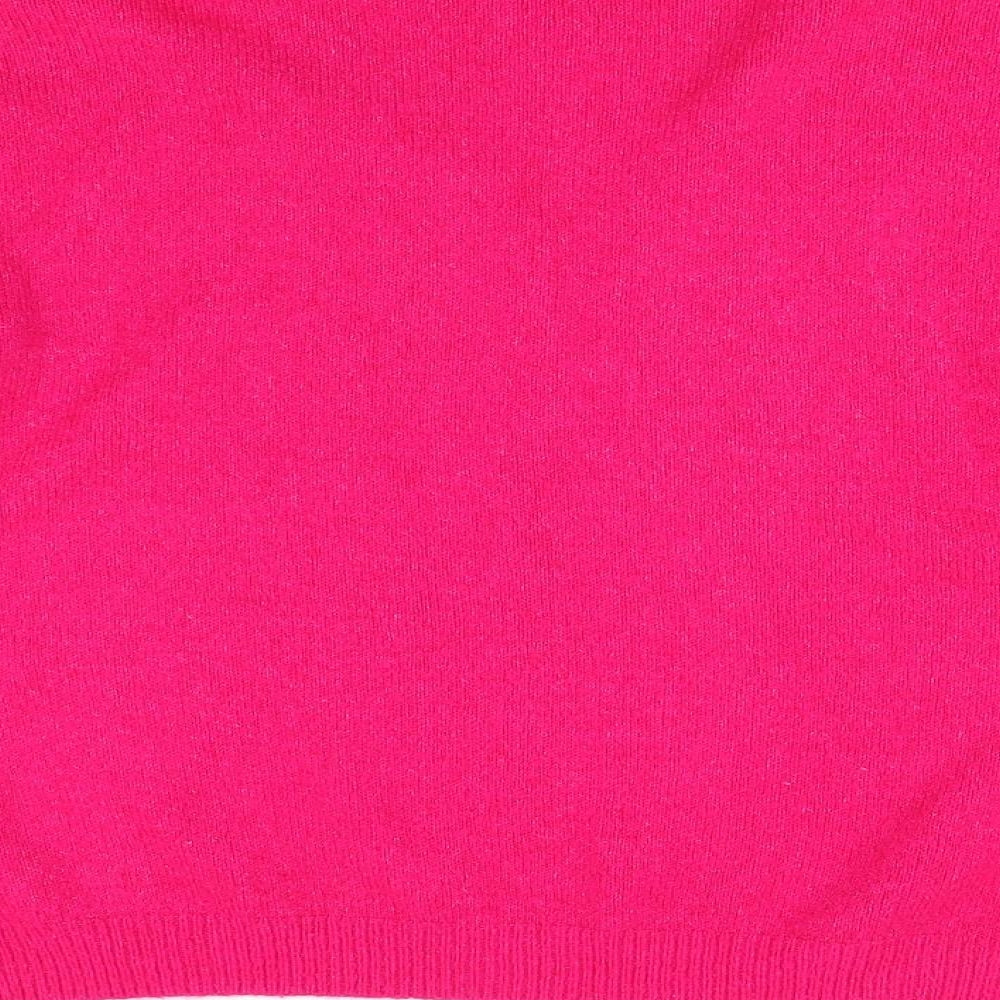George Womens Pink  Knit Pullover Jumper Size 12