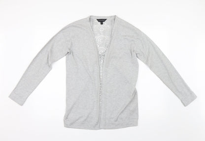 Womens UK Size 10 Dorothy Perkins Grey Cardigan Jumper