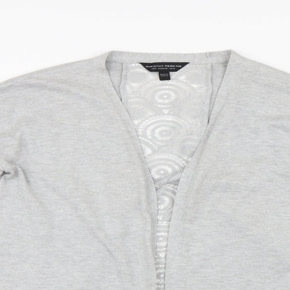 Womens UK Size 10 Dorothy Perkins Grey Cardigan Jumper