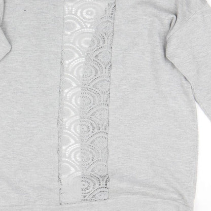 Womens UK Size 10 Dorothy Perkins Grey Cardigan Jumper