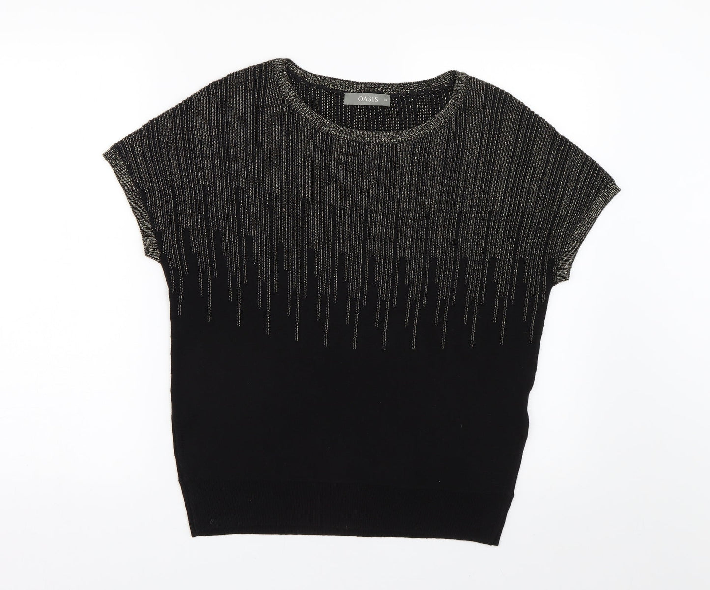 Womens UK Size XS Oasis Black Pullover Jumper