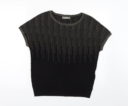 Womens UK Size XS Oasis Black Pullover Jumper