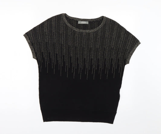 Womens UK Size XS Oasis Black Pullover Jumper