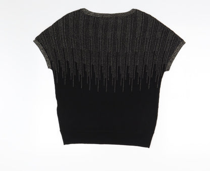 Womens UK Size XS Oasis Black Pullover Jumper