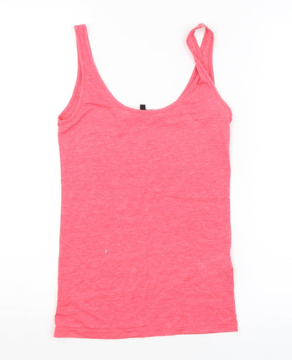 Womens UK Size 6 Warehouse Pink Basic Tank