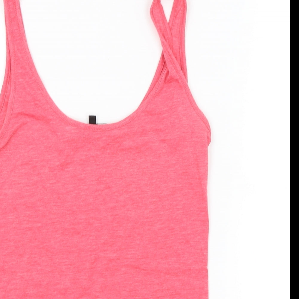 Womens UK Size 6 Warehouse Pink Basic Tank