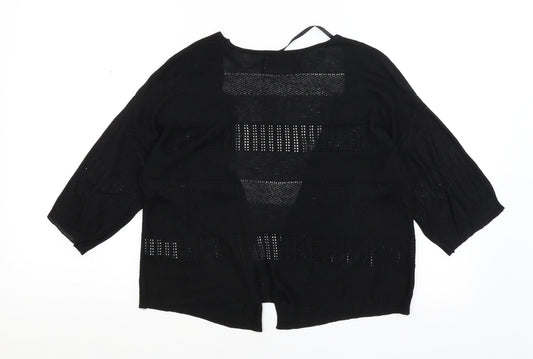 Primark Womens Black   Cardigan Jumper Size M