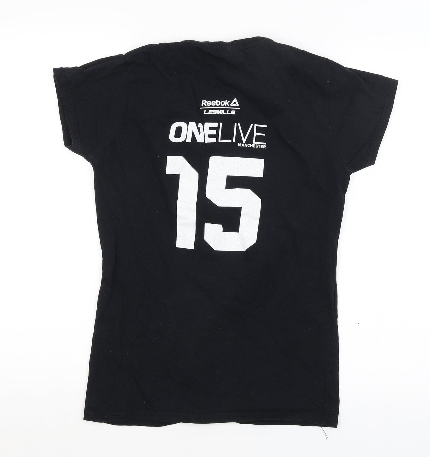 Womens UK Size 12 Reebok Black Basic T-Shirt