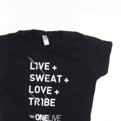 Womens UK Size 12 Reebok Black Basic T-Shirt