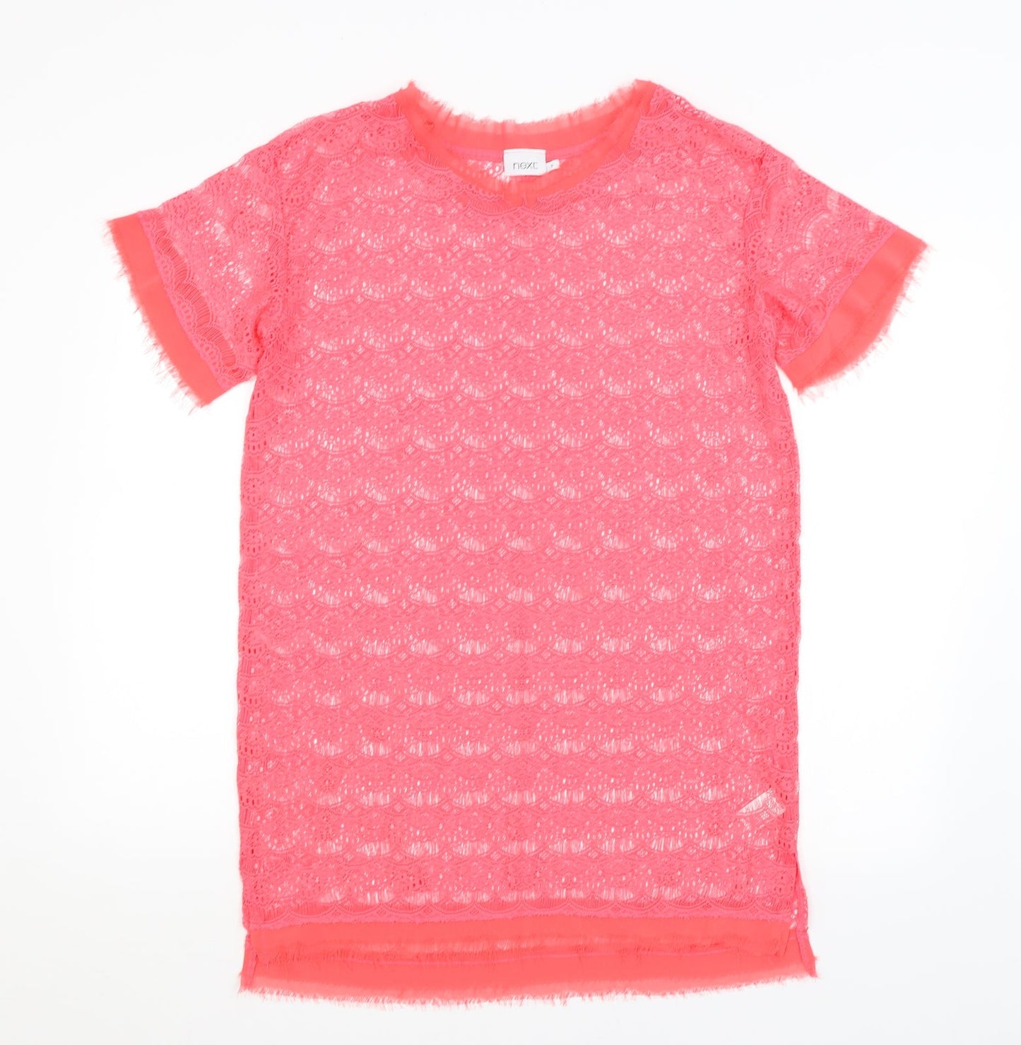 Womens UK Size 10 NEXT Pink Tunic T-Shirt
