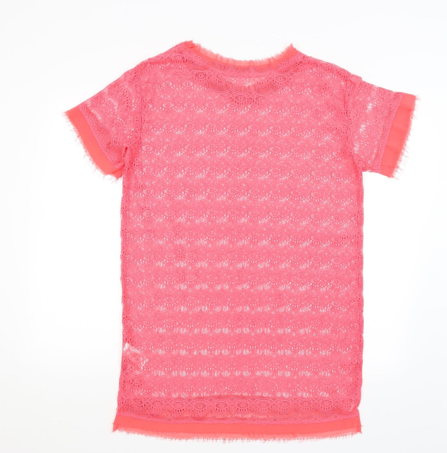 Womens UK Size 10 NEXT Pink Tunic T-Shirt