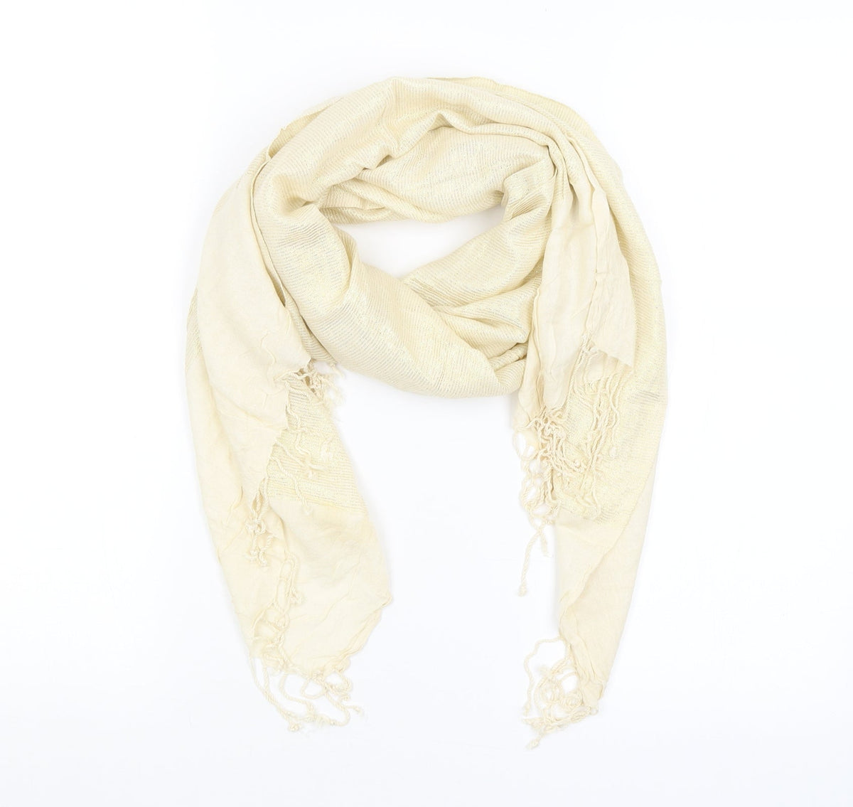 Preworn Womens Gold    Scarf