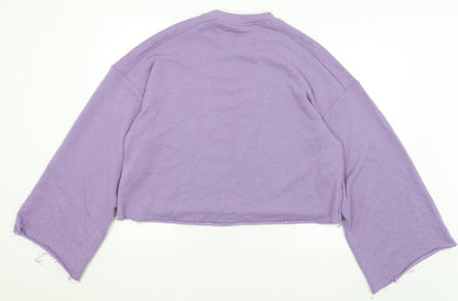 Womens UK Size 12 H&M Purple Pullover Jumper