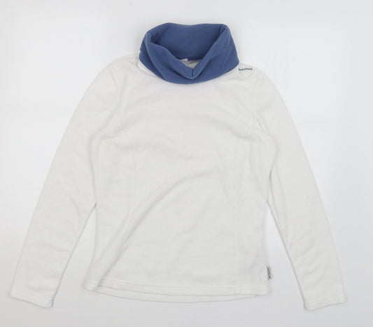 Womens UK Size M DECATHLON White Pullover Jumper