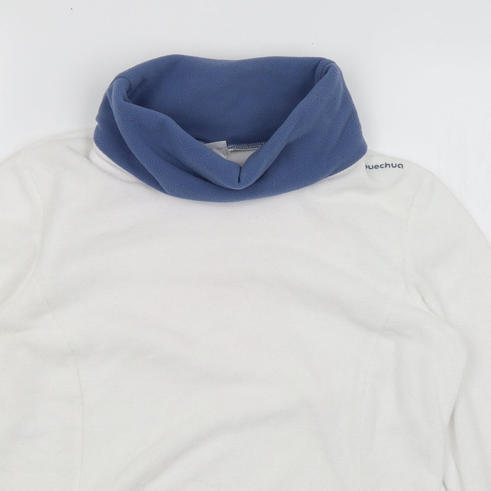 Womens UK Size M DECATHLON White Pullover Jumper