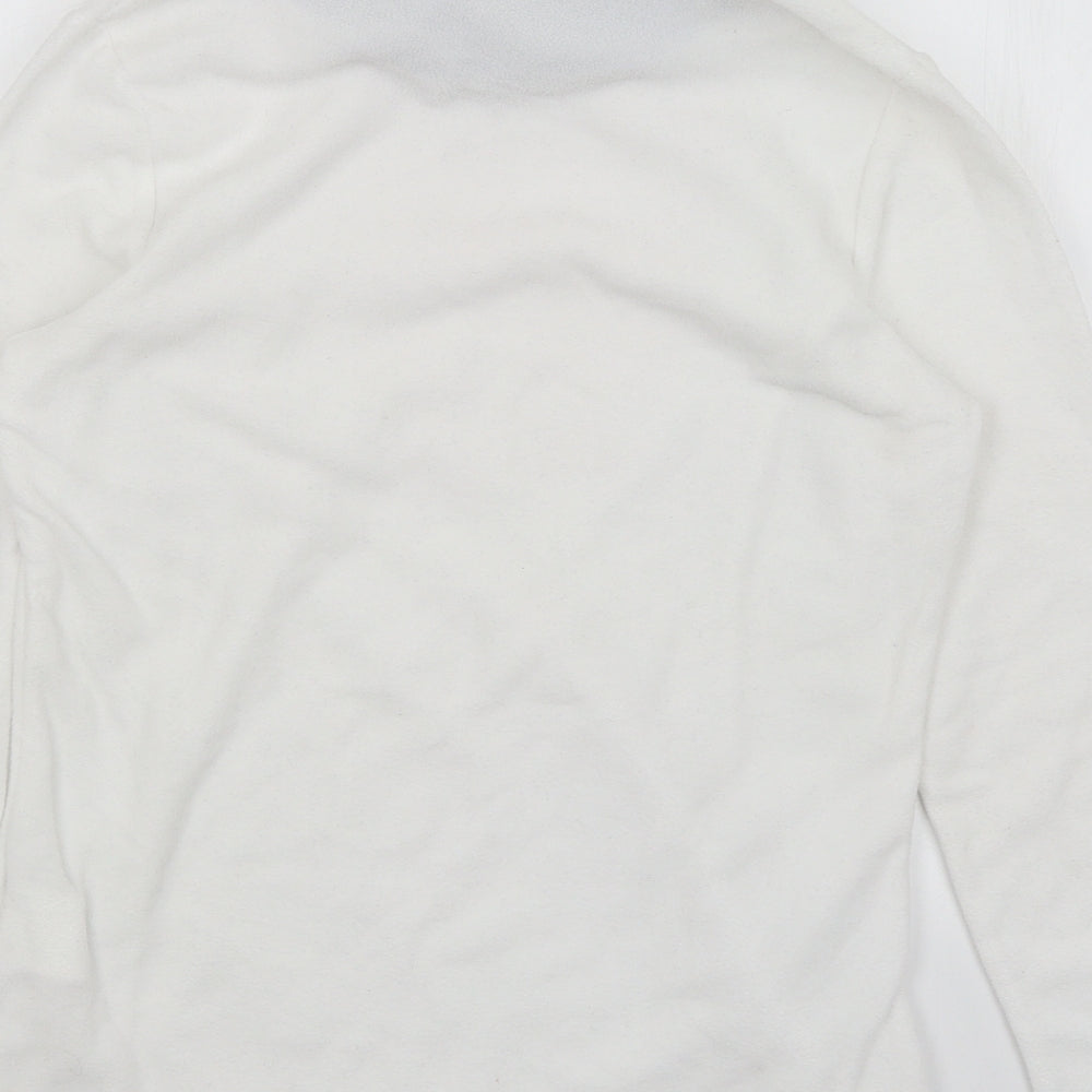Womens UK Size M DECATHLON White Pullover Jumper