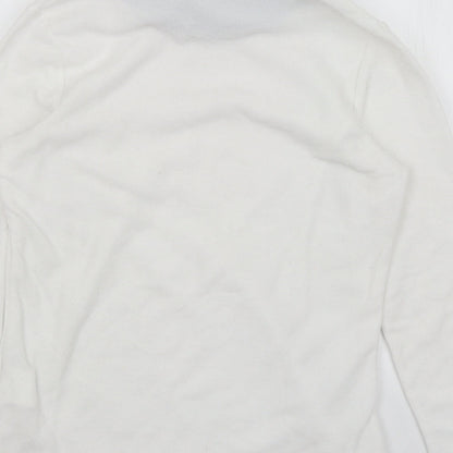 Womens UK Size M DECATHLON White Pullover Jumper