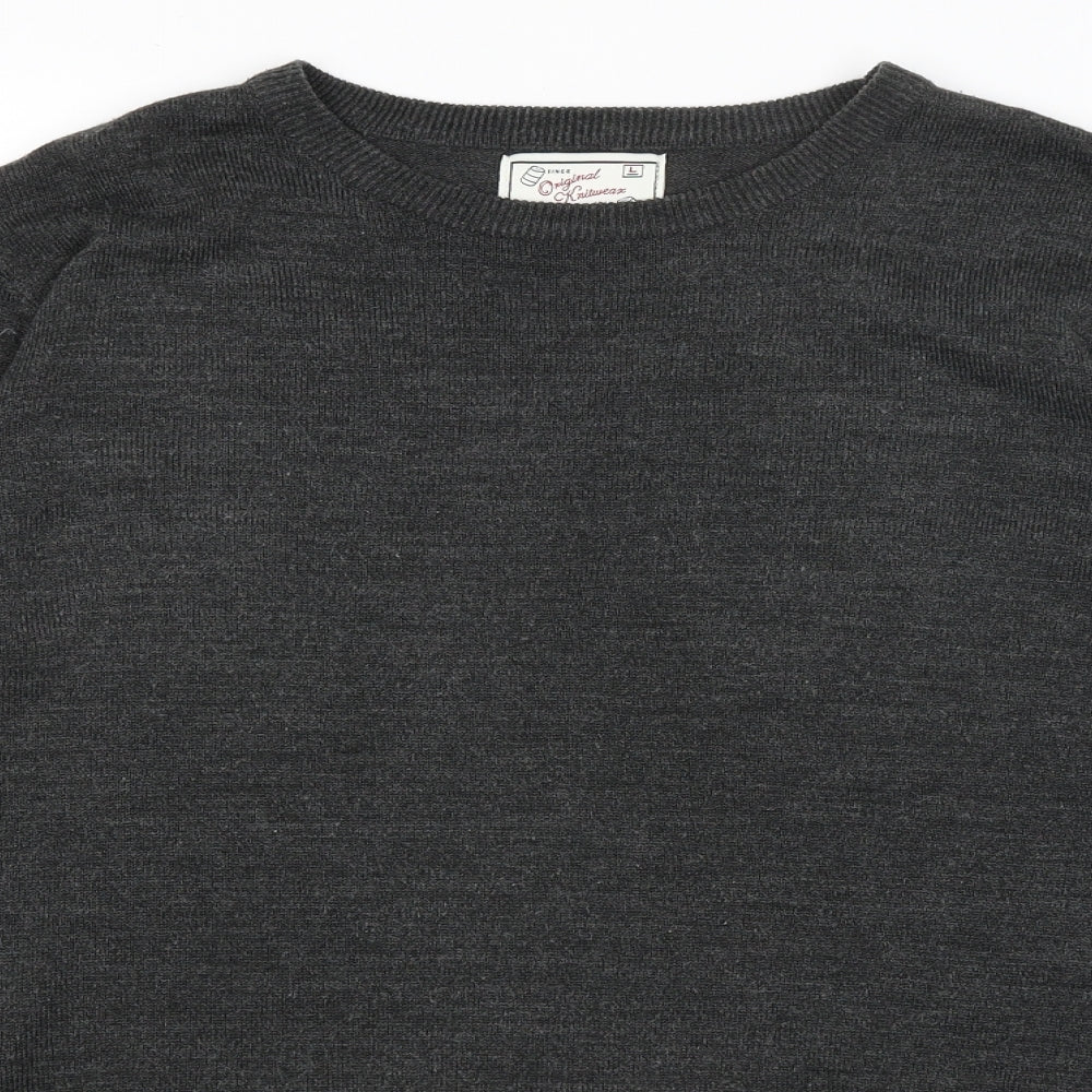 New Look Mens Grey   Pullover Jumper Size L