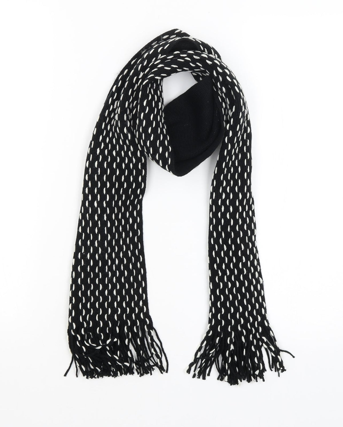 Preworn Womens Black    Scarf