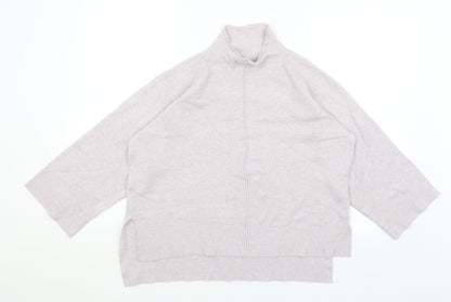 Womens UK Size L Preworn Purple Pullover Jumper