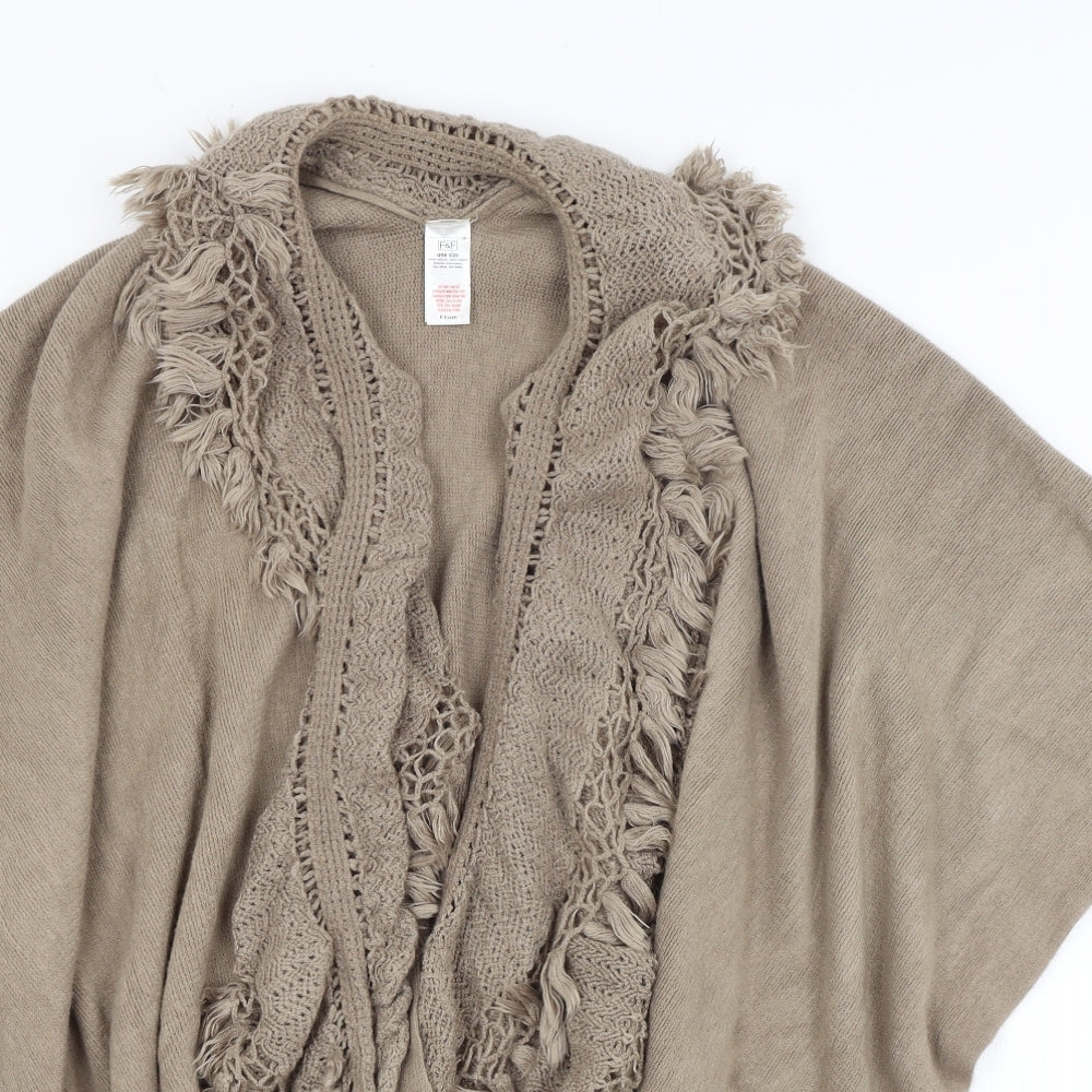F&F Womens Brown   Shrug Jumper One Size