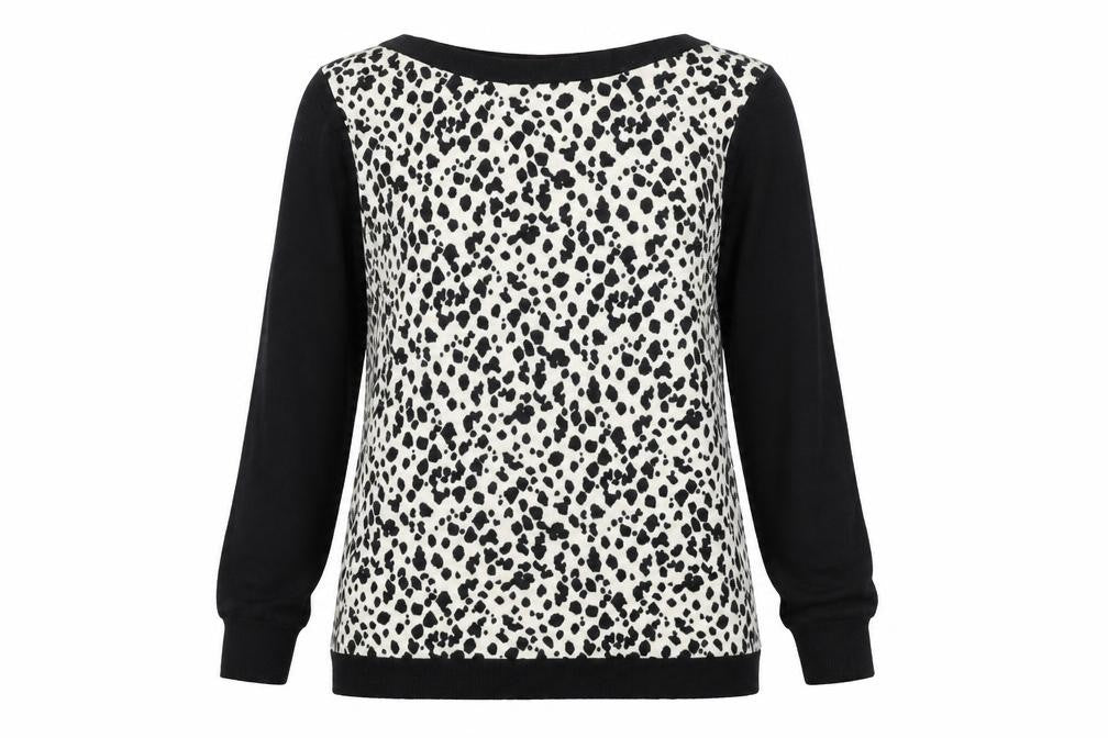 Womens UK Size 8 Papaya Black Pullover Jumper