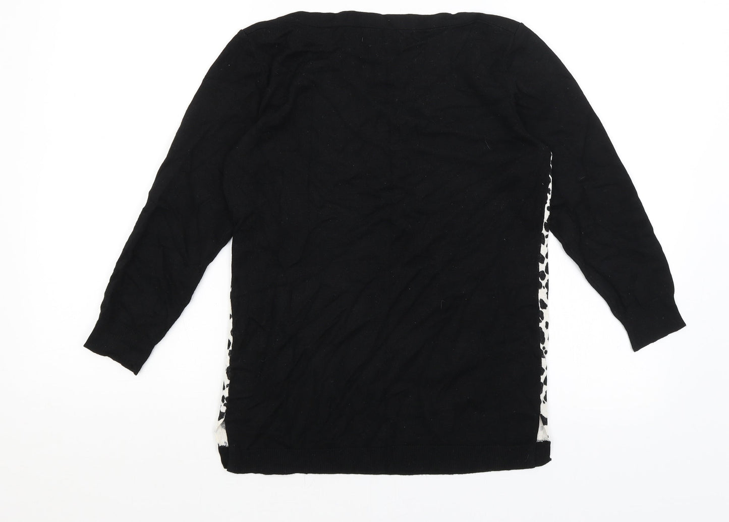 Womens UK Size 8 Papaya Black Pullover Jumper