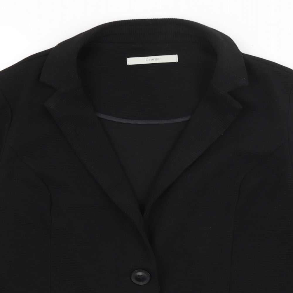 George Womens Black   Jacket Blazer Size 14