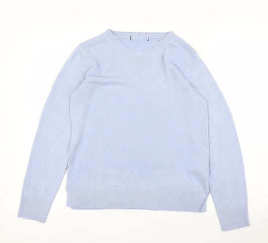 Womens UK Size 12 M&S Blue Pullover Jumper