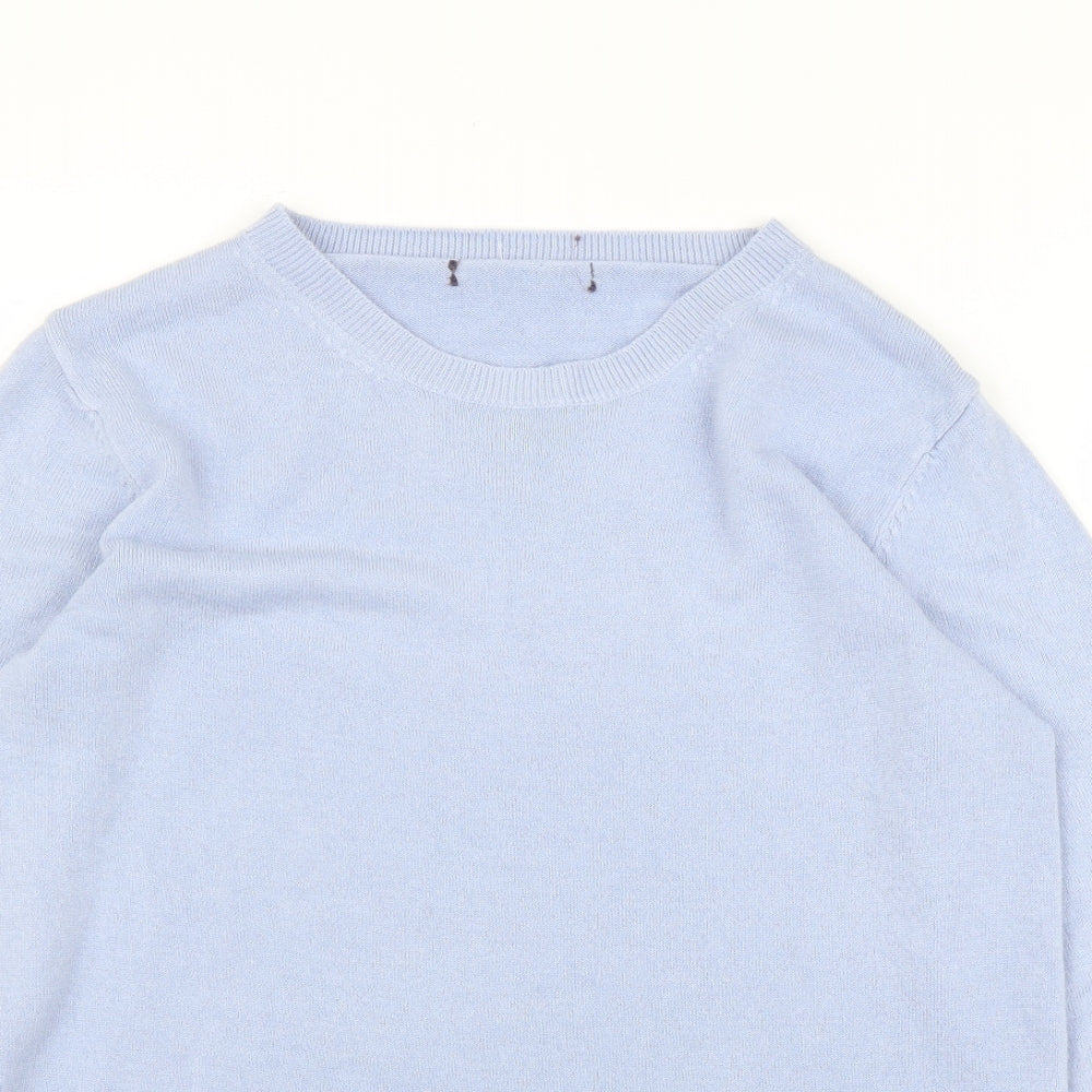 Womens UK Size 12 M&S Blue Pullover Jumper