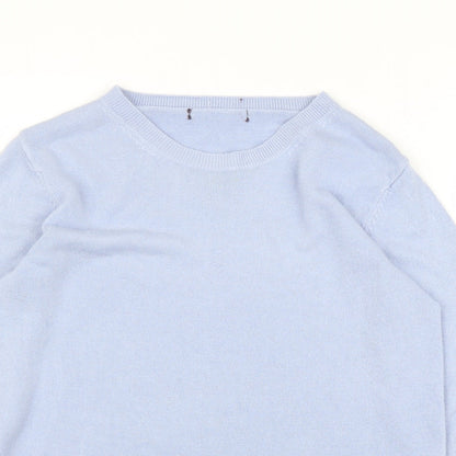 Womens UK Size 12 M&S Blue Pullover Jumper