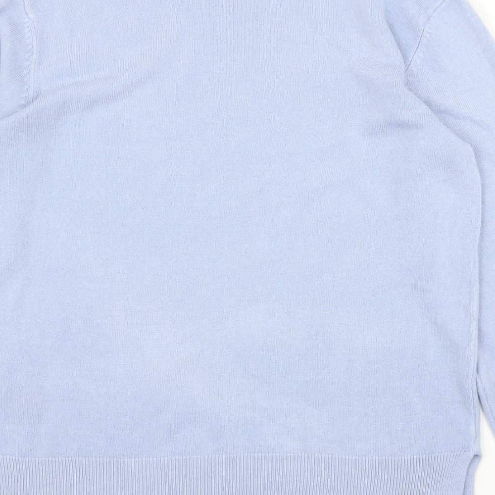 Womens UK Size 12 M&S Blue Pullover Jumper