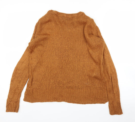 Womens UK Size S New Look Orange Pullover Jumper