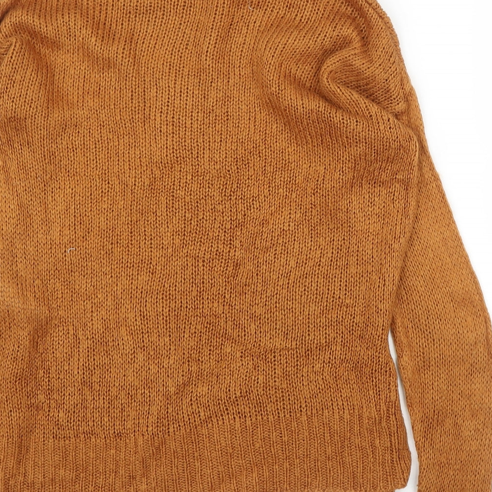 Womens UK Size S New Look Orange Pullover Jumper