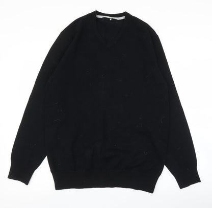 Very Mens Black   Pullover Jumper Size M