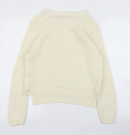 New Look Girls Ivory   Pullover Jumper Size 12 Years