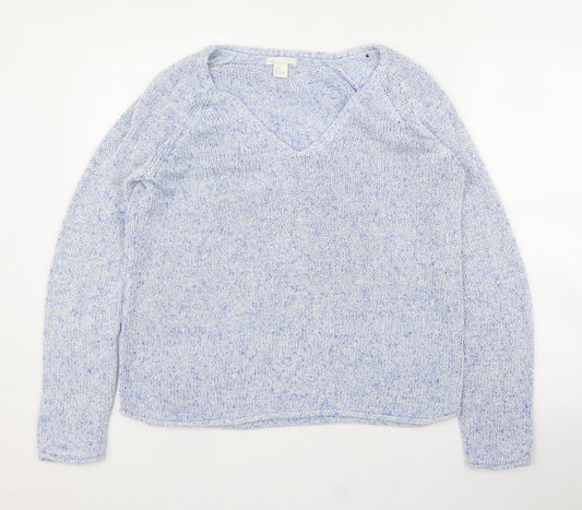 Womens UK Size M H&M Blue Pullover Jumper