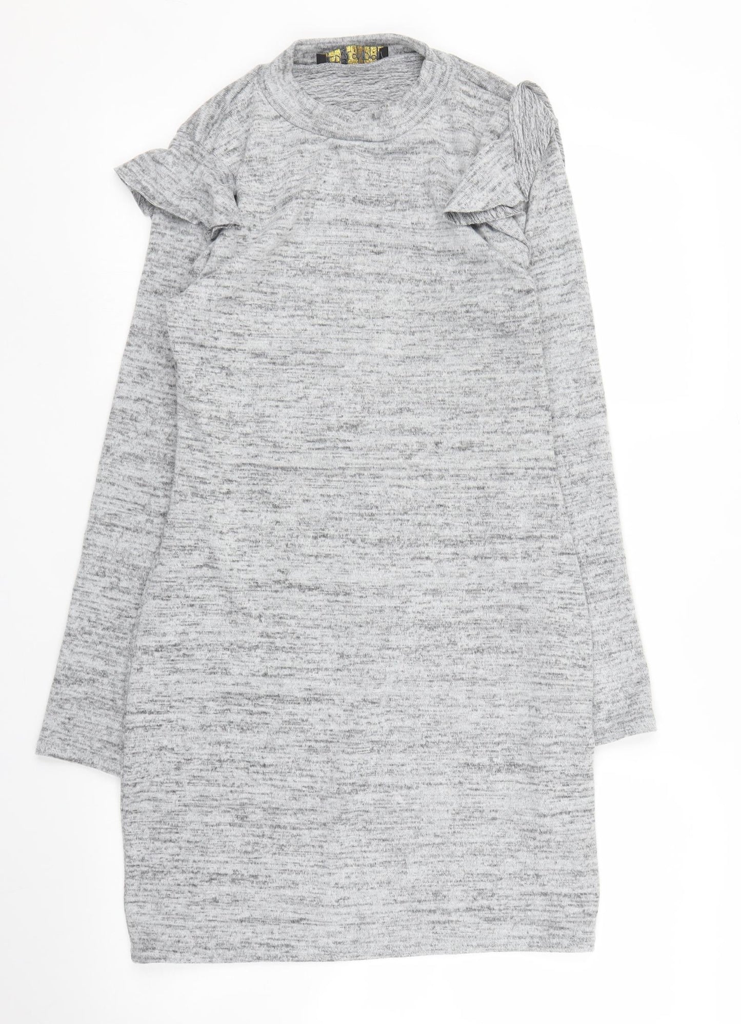 Womens UK Size M QED London Grey Tunic Jumper