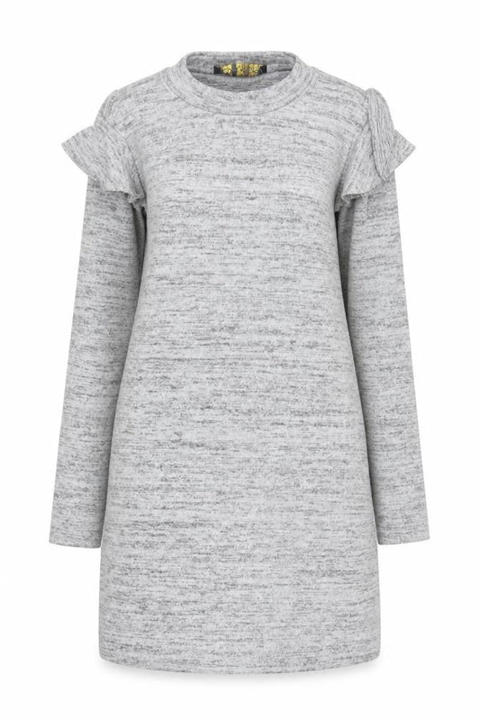 Womens UK Size M QED London Grey Tunic Jumper