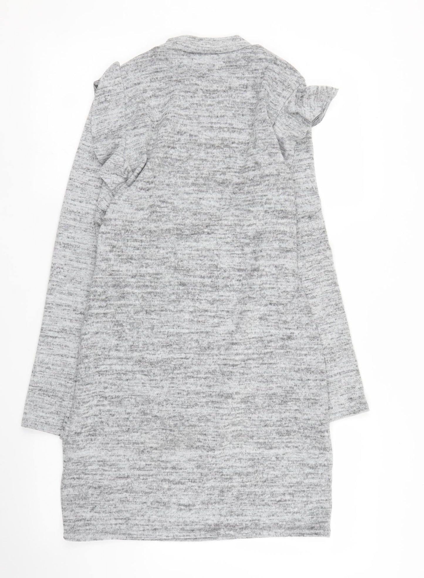 Womens UK Size M QED London Grey Tunic Jumper