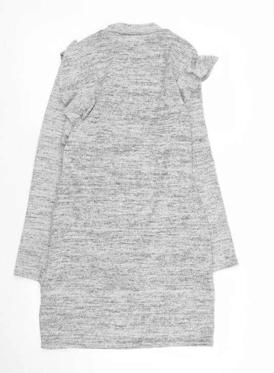 Womens UK Size M QED London Grey Tunic Jumper