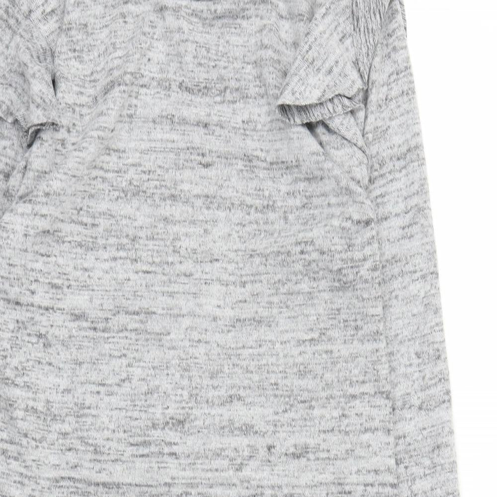 Womens UK Size M QED London Grey Tunic Jumper
