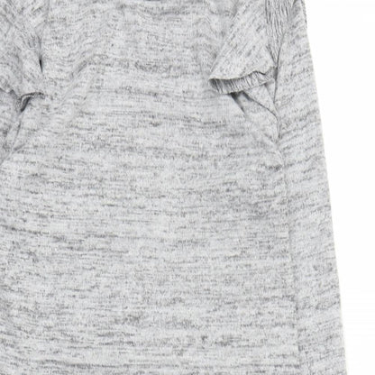 Womens UK Size M QED London Grey Tunic Jumper