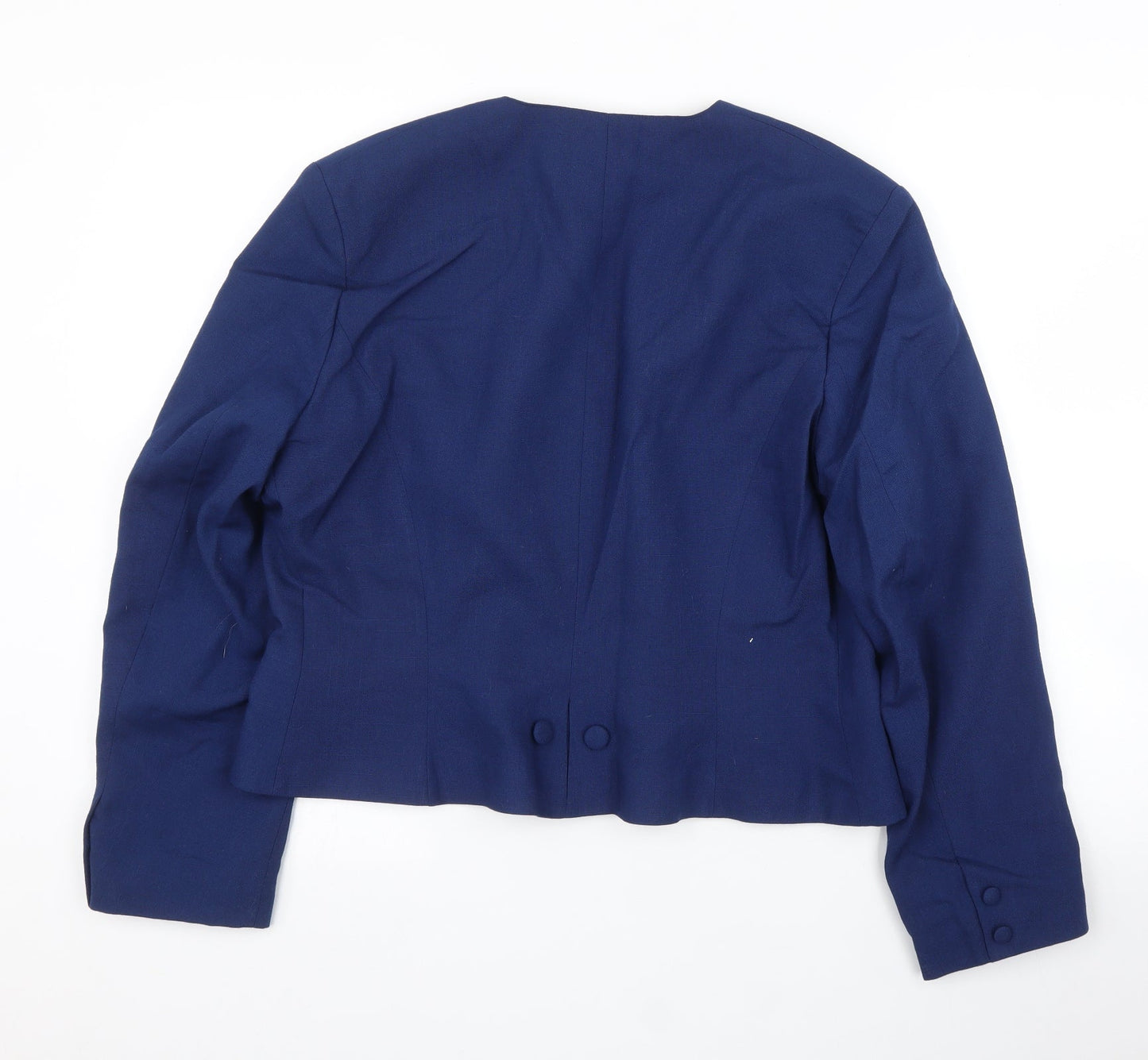 Womens UK Size 16 Features Regular Blue Blazer