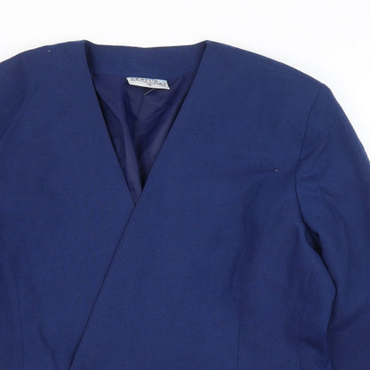 Womens UK Size 16 Features Regular Blue Blazer