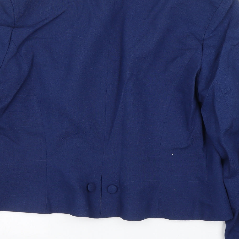 Womens UK Size 16 Features Regular Blue Blazer